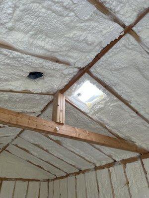 Open Cell insulation, no trim under-fill for a greener installation