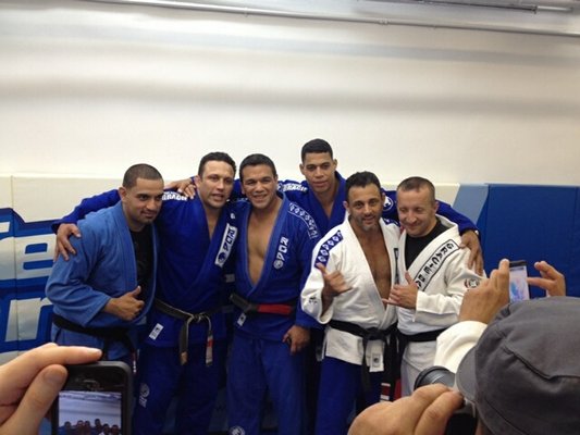 Professor Mike with Renzo Gracie, Joe D'Arce,  and a bunch of the old school guys!