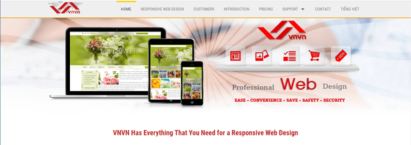 At VNVN, we have all responsive web design packages dedicated to a business has no website or a company has an obsolete website that need to