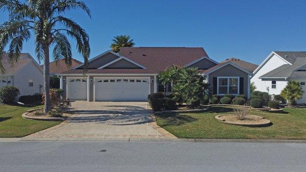 A full shingle re-roof.