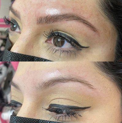 Microblading before & after