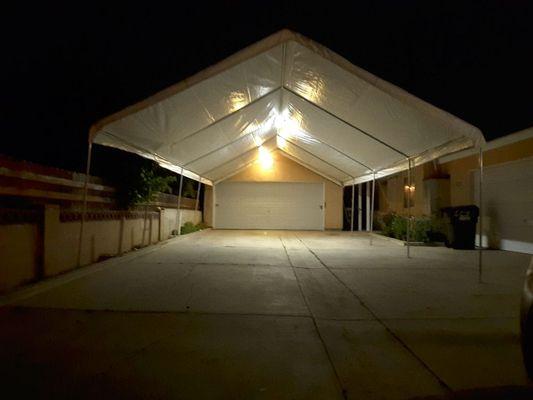 20 x 40 Canopy w/ LED Light