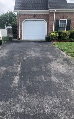 Driveway before