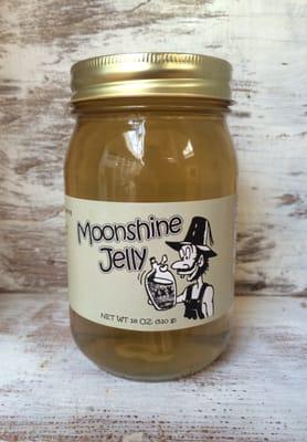 Moonshine Jelly, homemade in small batches, in North Carolina has the taste of the alcohol without the hangover.