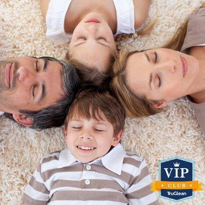 Join our VIP Club and get carpet and rug cleanings at a discount.