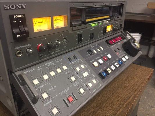 SONY beta machine for playing/recording and editing beta tapes