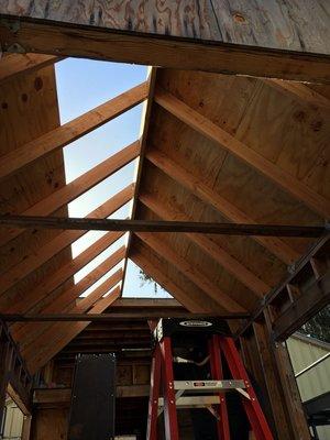 Getting a closer look at roof framing techniques.