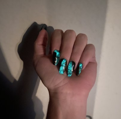 GLOWING IN THE DARK NAIL DESIGNS.