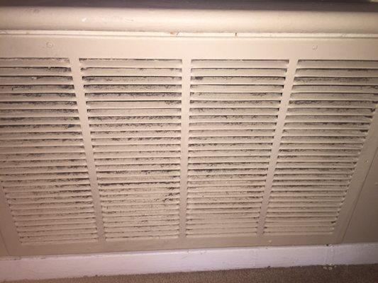 Everything was covered with dirt , dust and grease. This was the vent.