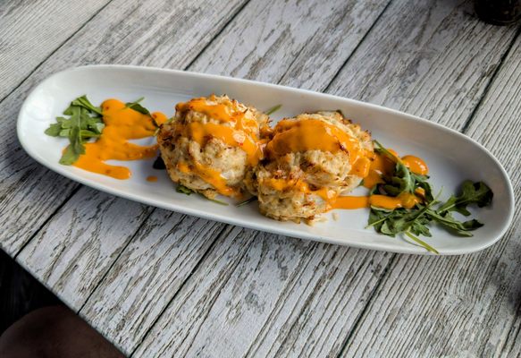 Crab cake appetizer