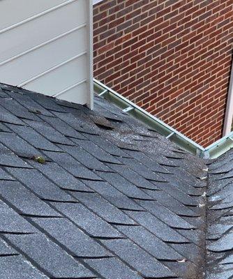 Repaired roof (after