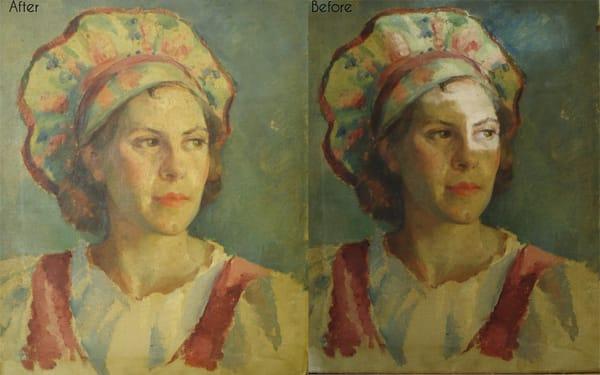 Oil Painting Restoration Before and After