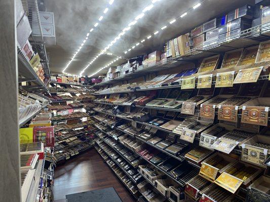 Walk in humidor with all the best brands. Our selection will be just what you're looking for. Call for any inquiries 804-342-8016