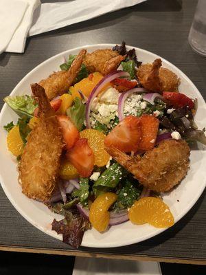 Coconut shrimp salad