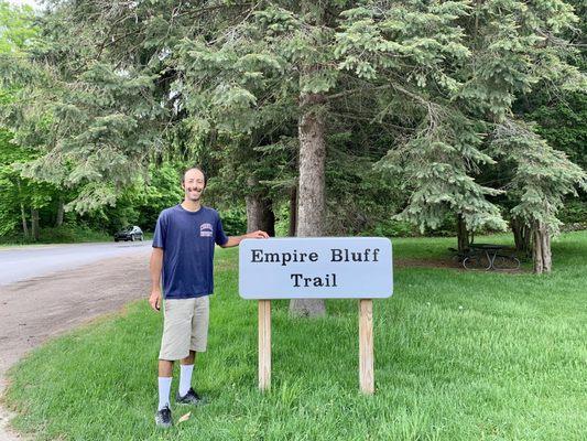 Made it to Empire Bluff Trail.