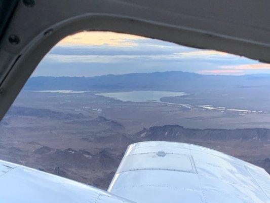 Student Flight over Nevada