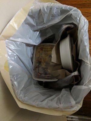 Threw away the whole food in garbage.I request Yelp to remove Wong's Gourmet from their list of restaurants. Its horrible & people get sick