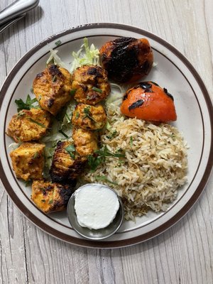 Chicken kebabs are the best in this world