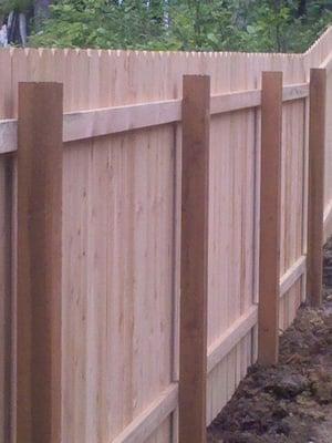 Cedar Fence 2 Rail Standard