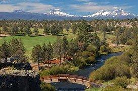 The Deschutes River & Cascade Mountains in Tumalo