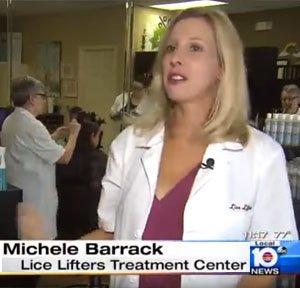 Lice Lifters representative, Michele Barrack, speaking to Local 10 ABC about the risks of "Social Media Lice".