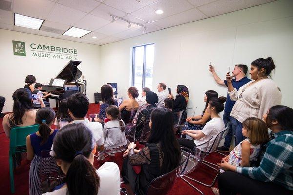 Music performance given by one of our students and his Piano instructor