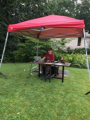 Djing at Birthday Party