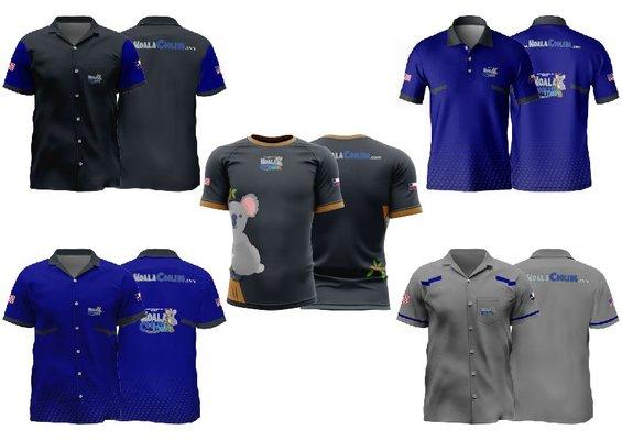 Custom apparel and uniforms for your team or company