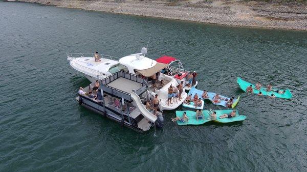 Tech Company outing with Big Tex Boat Rentals