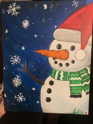 Snowman Painting