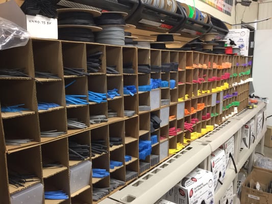 Over 150 different widths and colors of both 2:1 and 3:1 heatshrink.