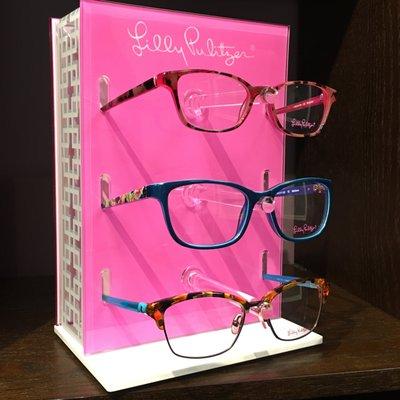 Our new Lilly Pulitzer frame. Super fun, colorful and full of energy!