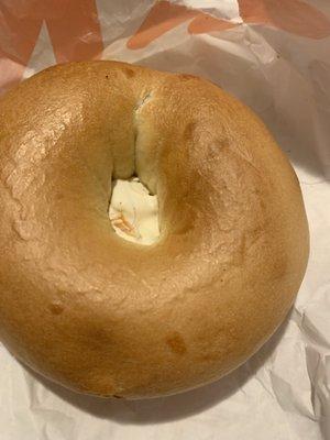 Hair in my bagel.