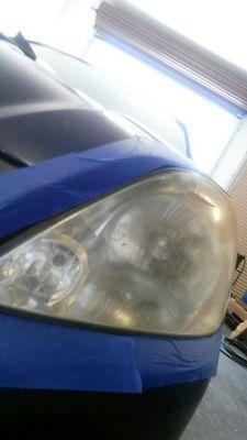 Headlight Restoration Before