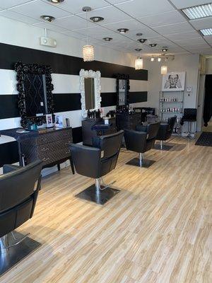 The salon. It's beautiful!