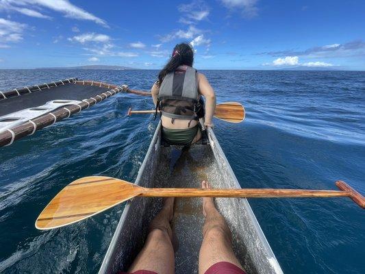 Outrigger canoe activity courtesy of the Andaz hotel