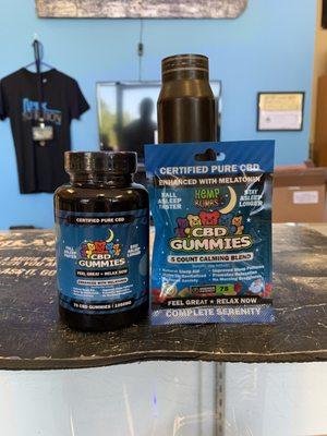 Hemp Bombs CBD Gummies enhances with Melatonin.