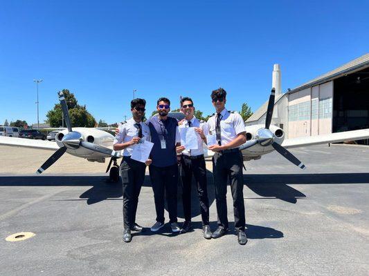 All of his students passing the checkride in the first attempt!