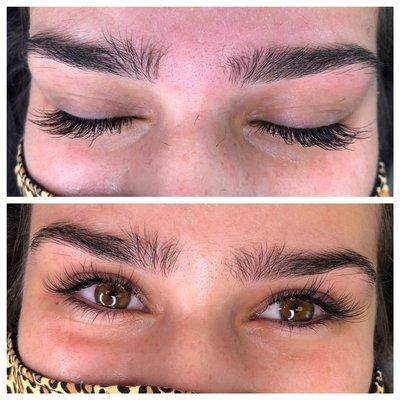 Threading & Hybrid Eyelash Extensions