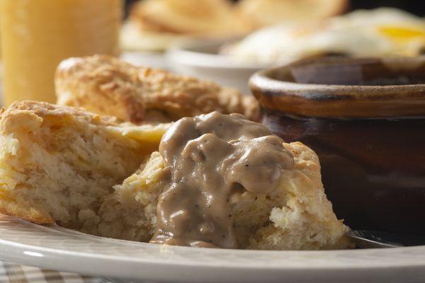 Biscuits and Gravy at Old School Deli in Roseville, MI