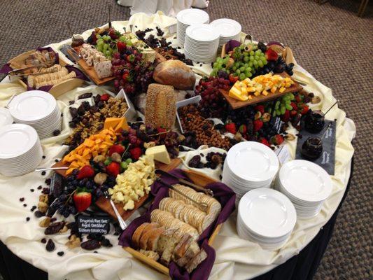 Cheese and fruit display