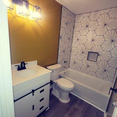 Complete bathroom remodel!