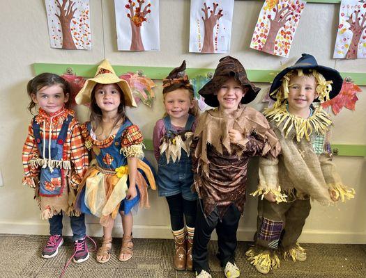 Scarecrow Party for the first day of Fall.