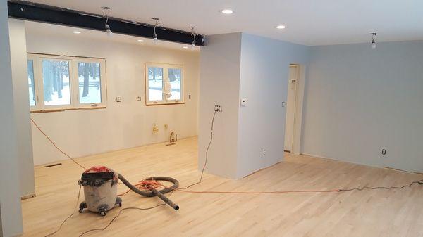 Replace load bearing wall with a beam