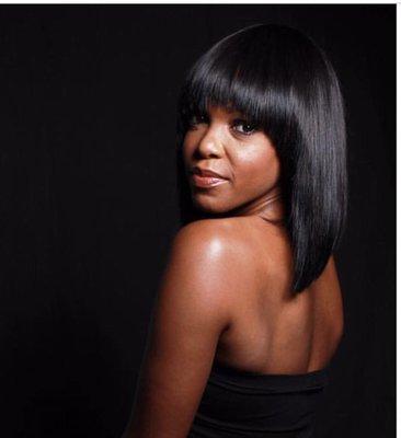 Traditional Full sewin weave/ bob haircut