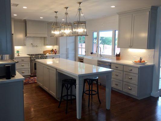 Custom kitchen expansion and remodel