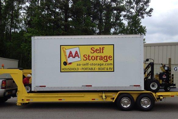 "PSU"
 Portable Storage Unit. Can be rented on our lot as Standard Storage or Delivered to your home.