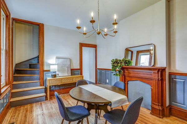 Restored Victorian style dining room