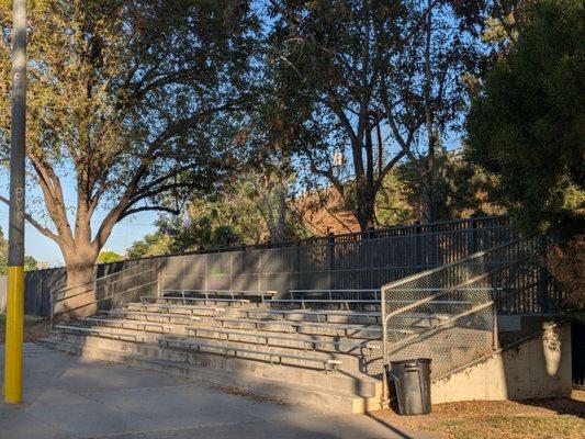 Bleachers by the softball field