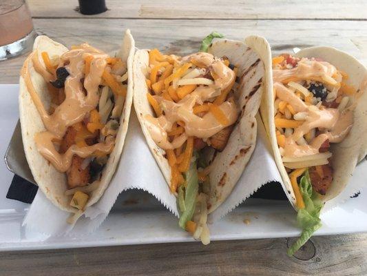 Salmon tacos